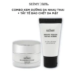 COMBO TẨY TẾ BÀO CHẾT DA MẶT VÀ KEM DƯỠNG DA NHAU THAI SEIMY-hình-ảnh-thumb-0