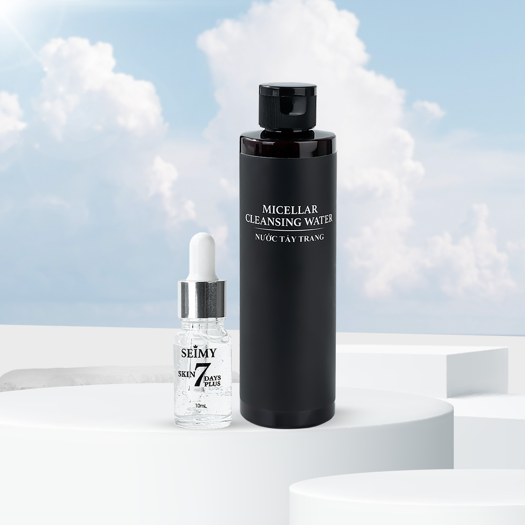 COMBO SERUM HỖ TRỢ GIẢM MỤN VÀ NƯỚC TẨY TRANG SEIMY
