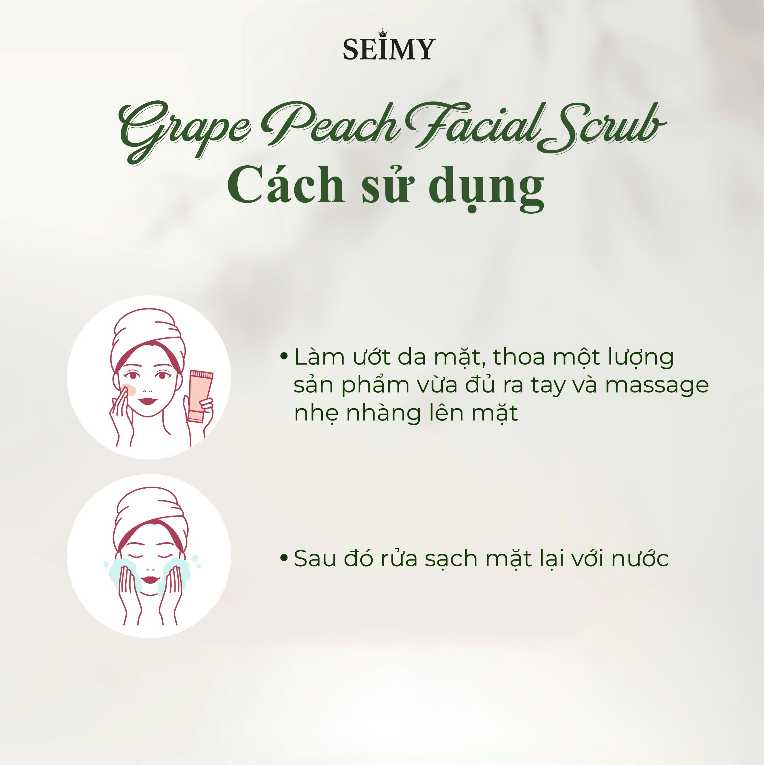 TẨY TẾ BÀO CHẾT DA MẶT SEIMY - GRAPE PEACH FACIAL SCRUB-hình-ảnh-3