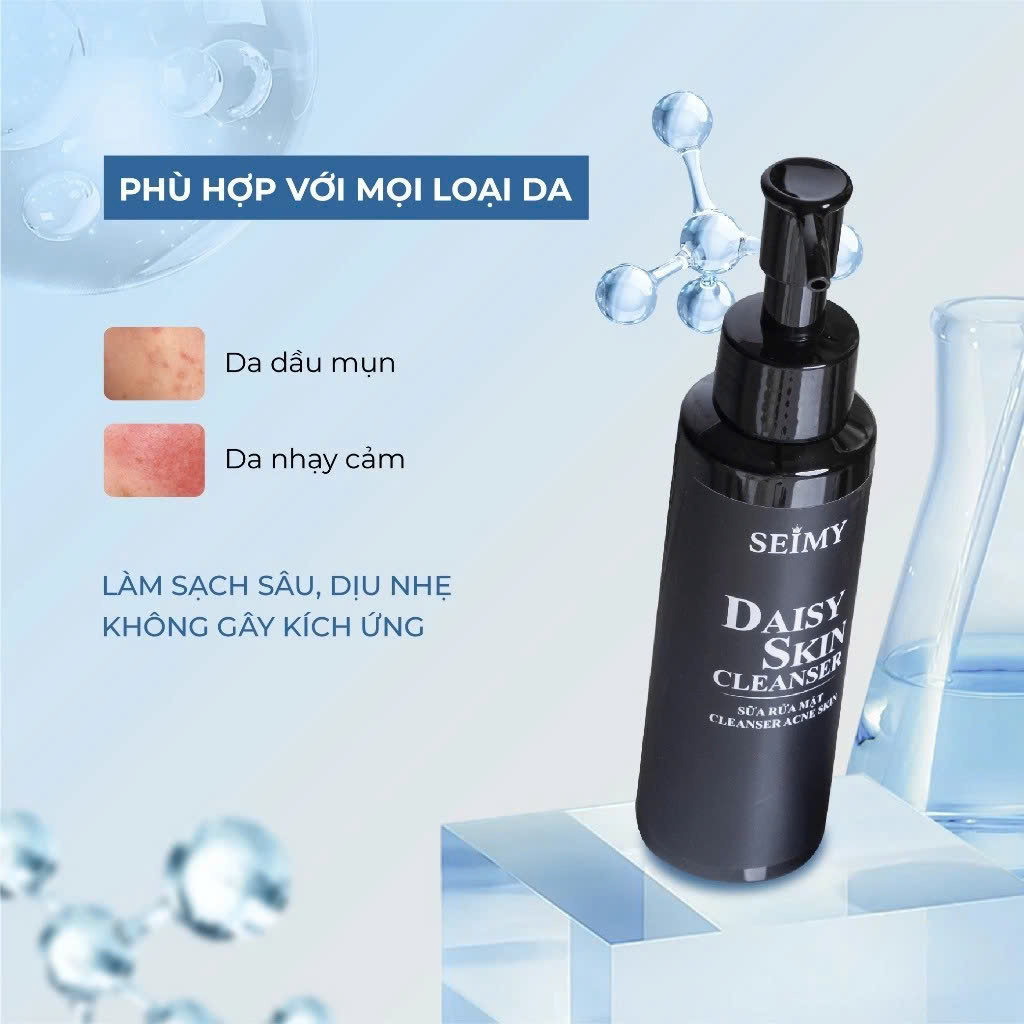 COMBO 2 SỮA RỬA MẶT GEL SEIMY - DAISY SKIN CLEANSER-hình-ảnh-3