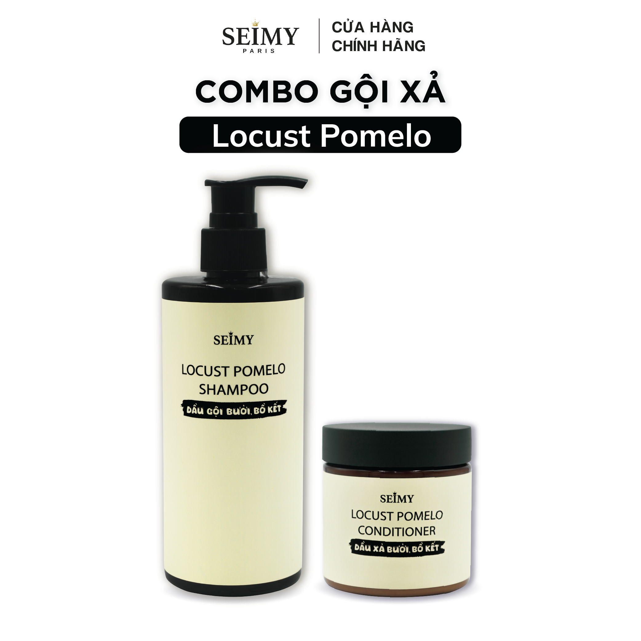 COMBO DẦU GỘI XẢ BỒ KẾT, BƯỞI SEIMY