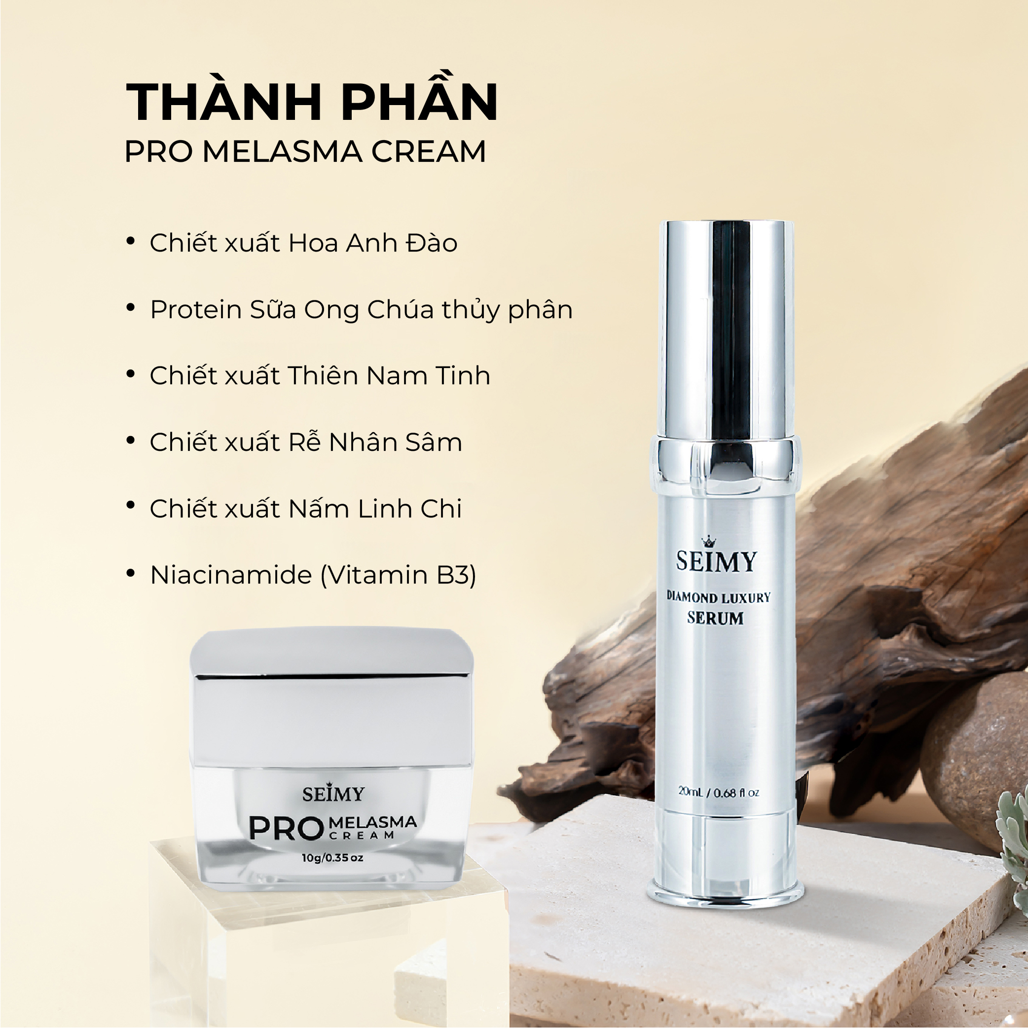 COMBO SERUM DƯỠNG DA NHAU THAI VÀ KEM NÁM SEIMY-hình-ảnh-4