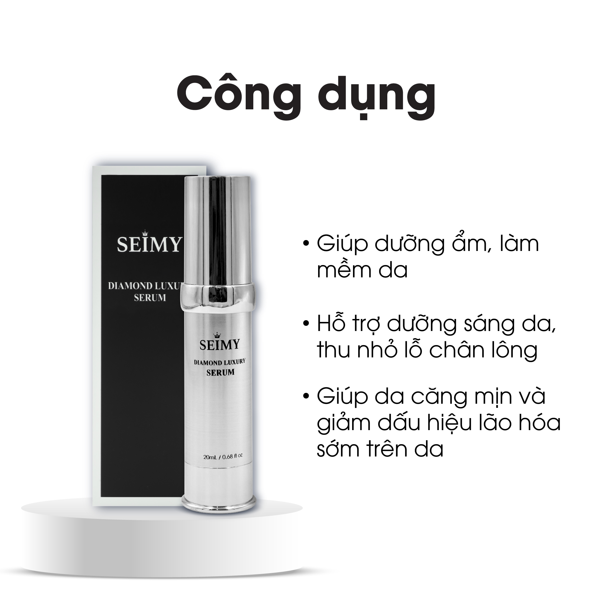 COMBO 2 CHAI SERUM TINH CHẤT DƯỠNG DA SEIMY - DIAMOND LUXURY SERUM-hình-ảnh-1