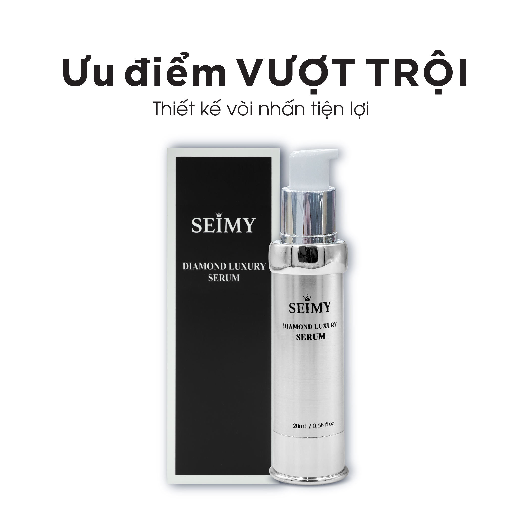 COMBO 2 CHAI SERUM TINH CHẤT DƯỠNG DA SEIMY - DIAMOND LUXURY SERUM-hình-ảnh-3