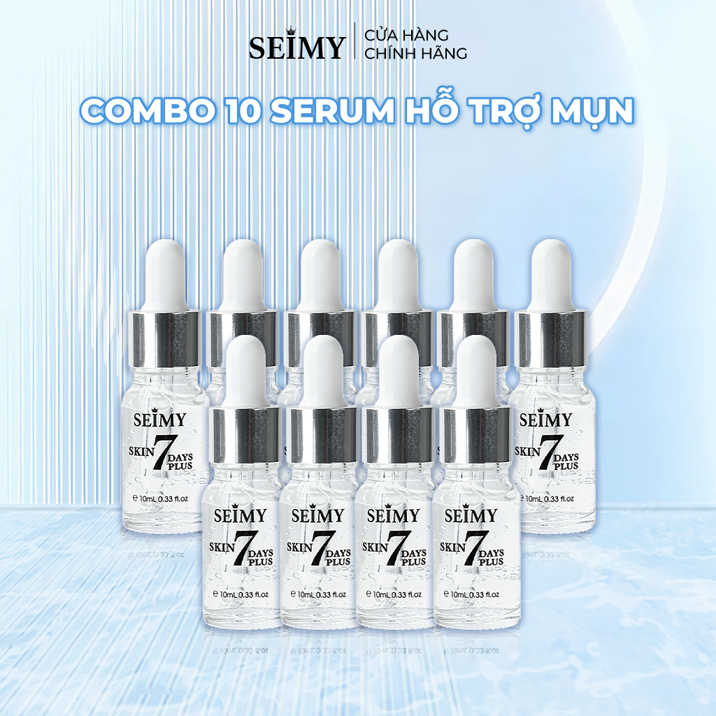 COMBO 10 CHAI SERUM MỤN THÂM SEIMY - SKIN 7DAYS PLUS