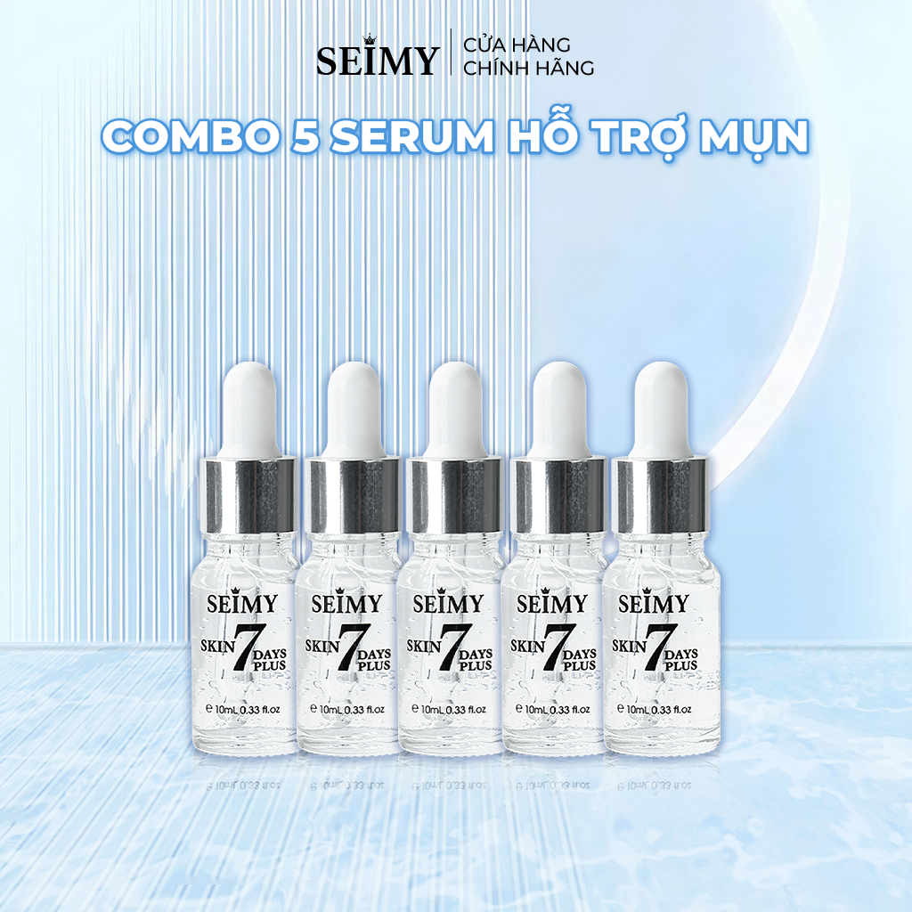 COMBO 5 CHAI SERUM MỤN THÂM SEIMY - SKIN 7DAYS PLUS