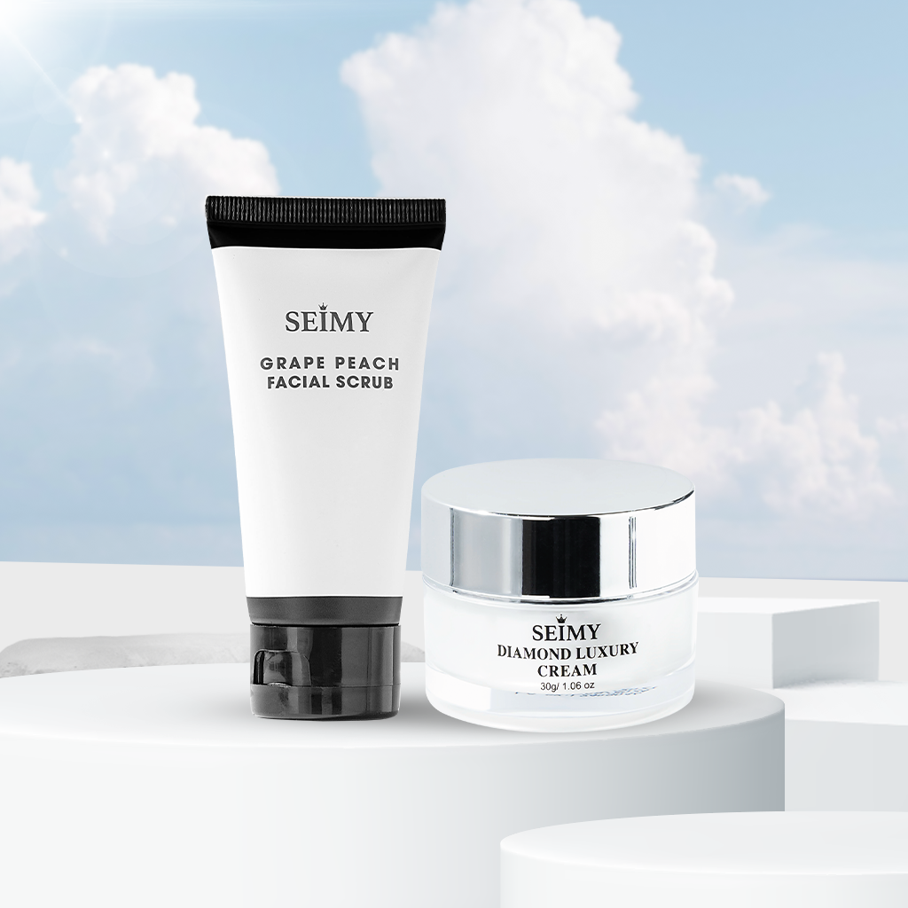 COMBO TẨY TẾ BÀO CHẾT DA MẶT VÀ KEM DƯỠNG DA NHAU THAI SEIMY