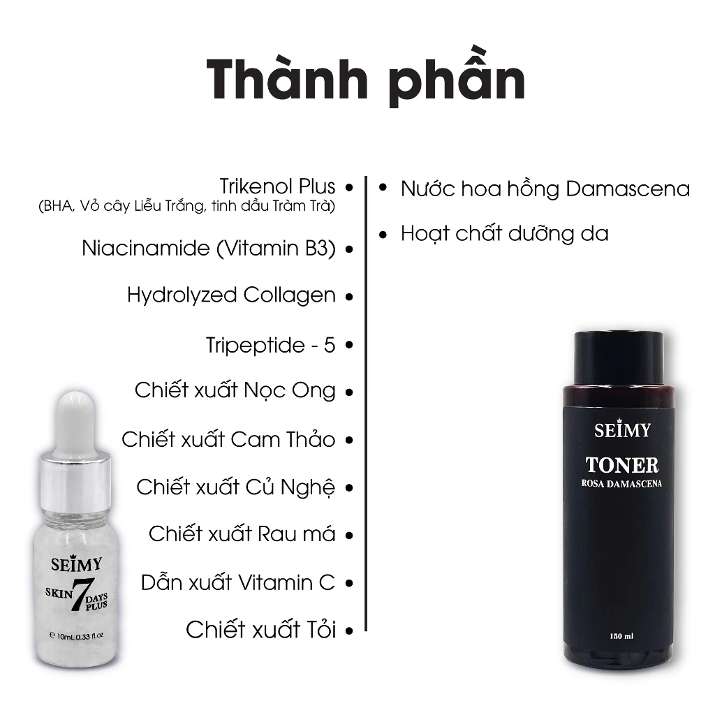 COMBO SERUM HỖ TRỢ GIẢM MỤN VÀ NƯỚC HOA HỒNG SEIMY-hình-ảnh-1