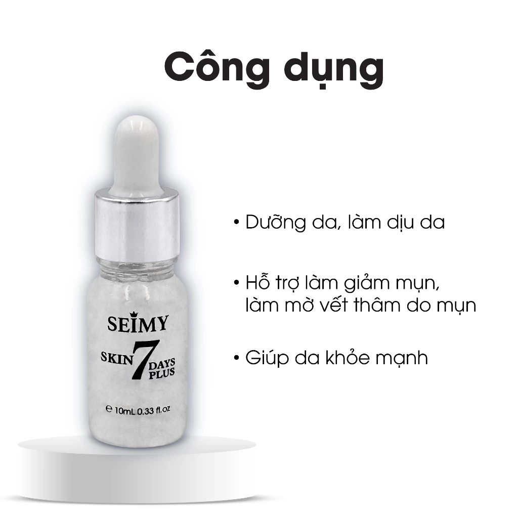 COMBO SERUM HỖ TRỢ GIẢM MỤN VÀ QUE NẶN MỤN SEIMY - SKIN 7DAYS PLUS-hình-ảnh-1