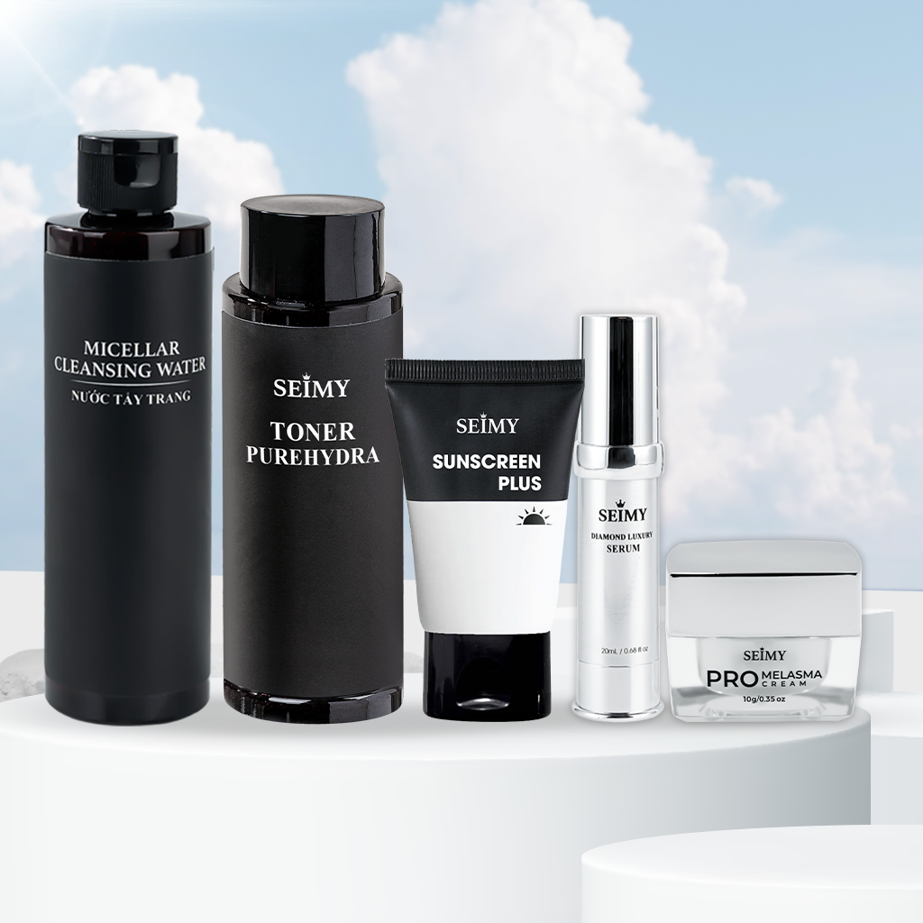 COMBO CHĂM SÓC DA NÁM SEIMY 5 BƯỚC