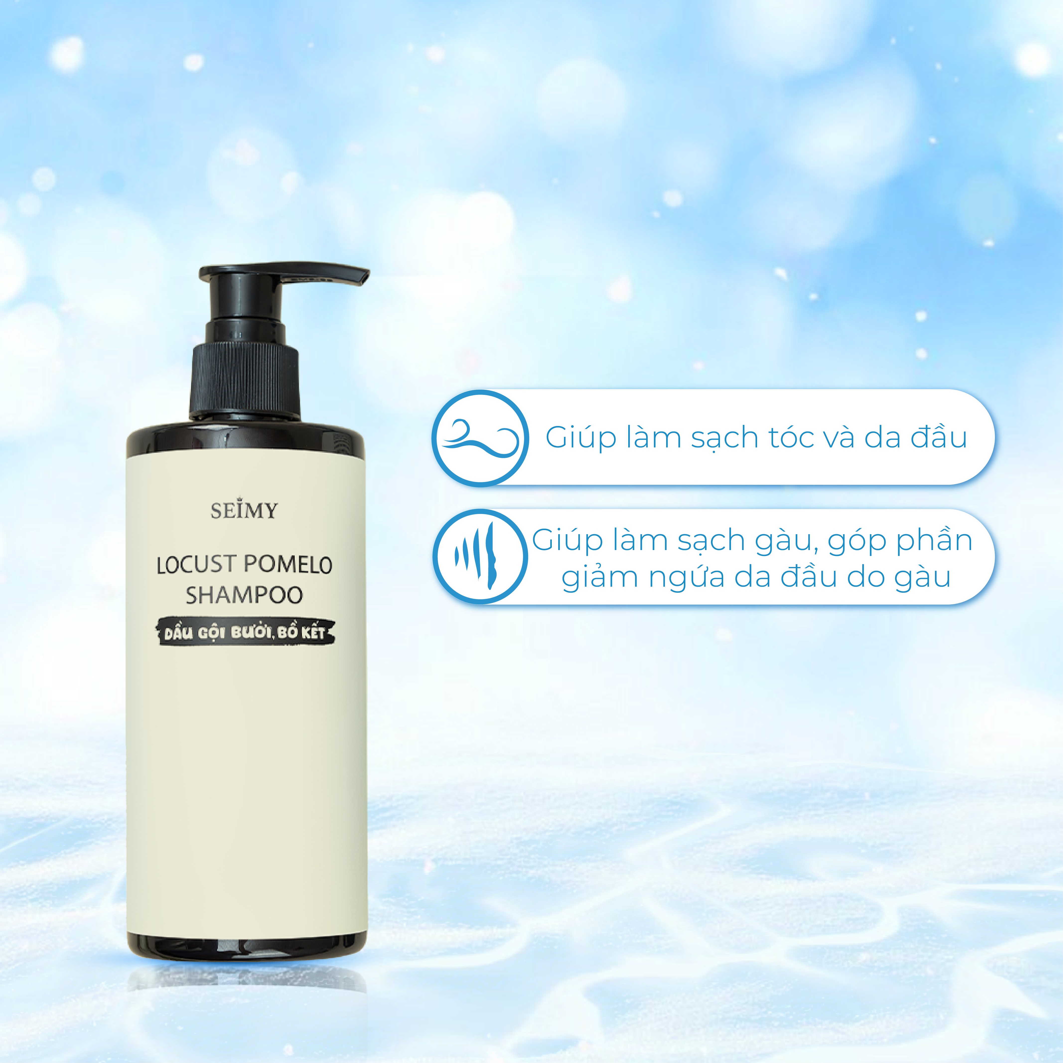 COMBO DẦU GỘI XẢ BỒ KẾT, BƯỞI SEIMY-hình-ảnh-1