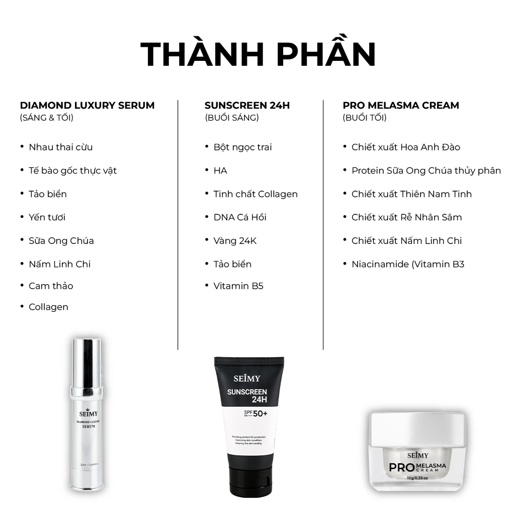 COMBO CHĂM SÓC DA NÁM TÀN NHANG SEIMY CƠ BẢN 3 BƯỚC-hình-ảnh-4