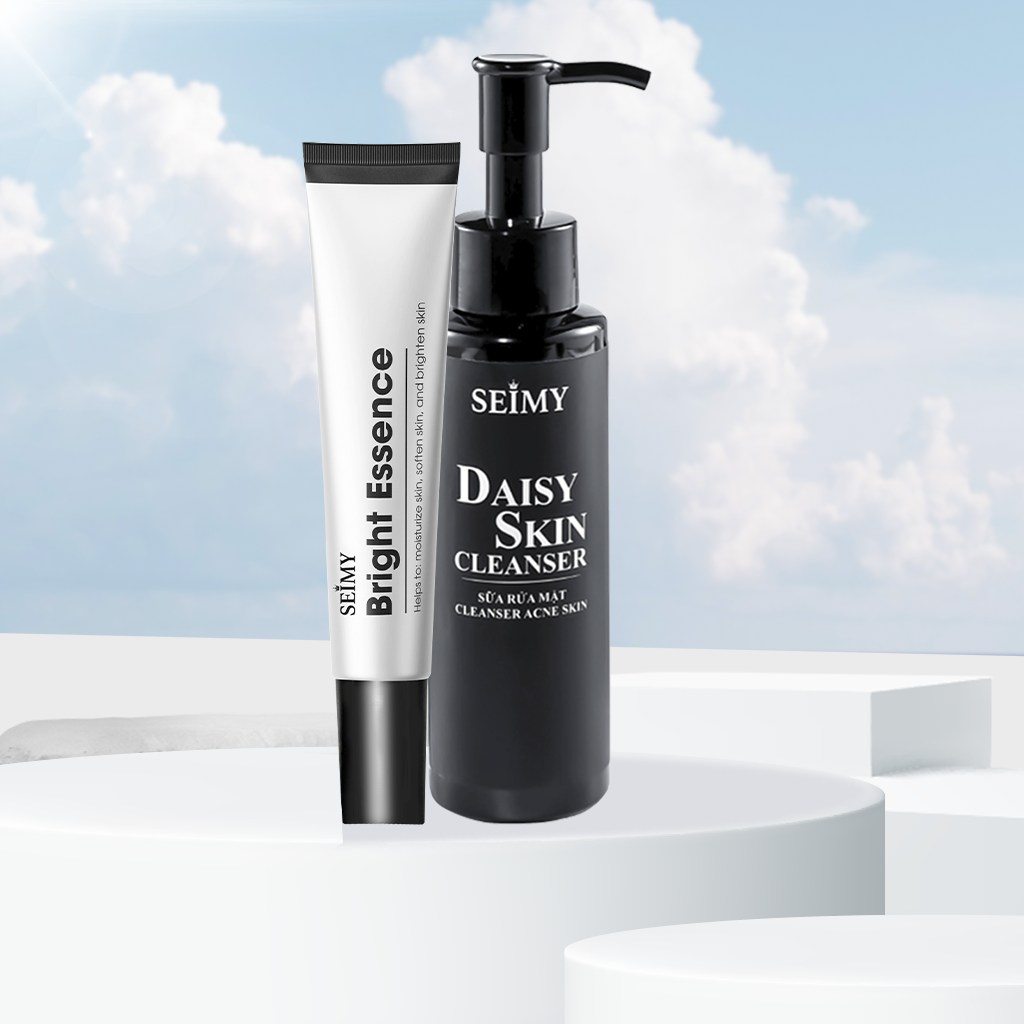 COMBO GEL DƯỠNG DA MỜ THÂM VÀ SỮA RỬA MẶT SEIMY