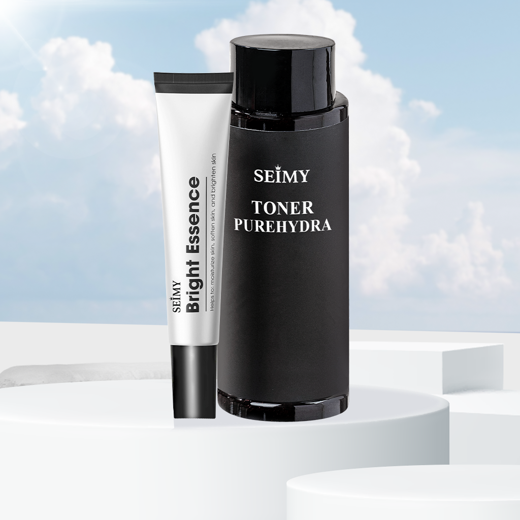 COMBO GEL DƯỠNG DA MỜ THÂM VÀ NƯỚC HOA HỒNG SEIMY